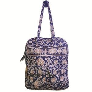 VERA BRADLEY Tall Zip Tote Commuter Laptop Carry-on Perfect Pocket Paisley Print